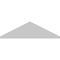 Ekena Millwork Peaked Cap Sunburst Architectural Grade PVC Pediment, 28"W x 8"H x 2"P (Pitch 6/12) PEDPS028X080PKC01 - alternate 6